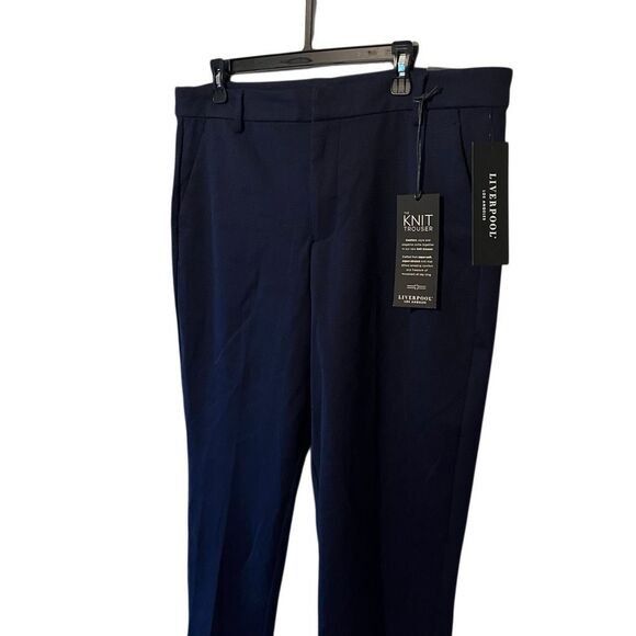 NWT Liverpool Los Angeles The Knit Trouser Blue Size 16 Stretchy Pull-On pants - Picture 7 of 13